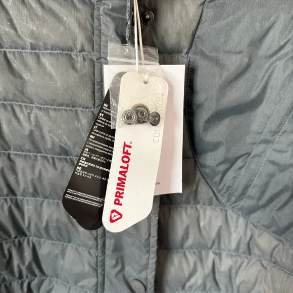 NWT Alphatauri Primaloft Gray Puffer Jacket Women’s Size: Large - Picture 4 of 13